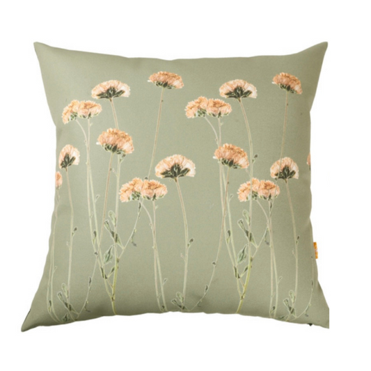 Premium Floral Cushion (Olive)